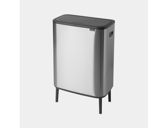 BRABANTIA - Poubelle Touch Bo Touch Bin HI, 2 x 30L - Matt Steel