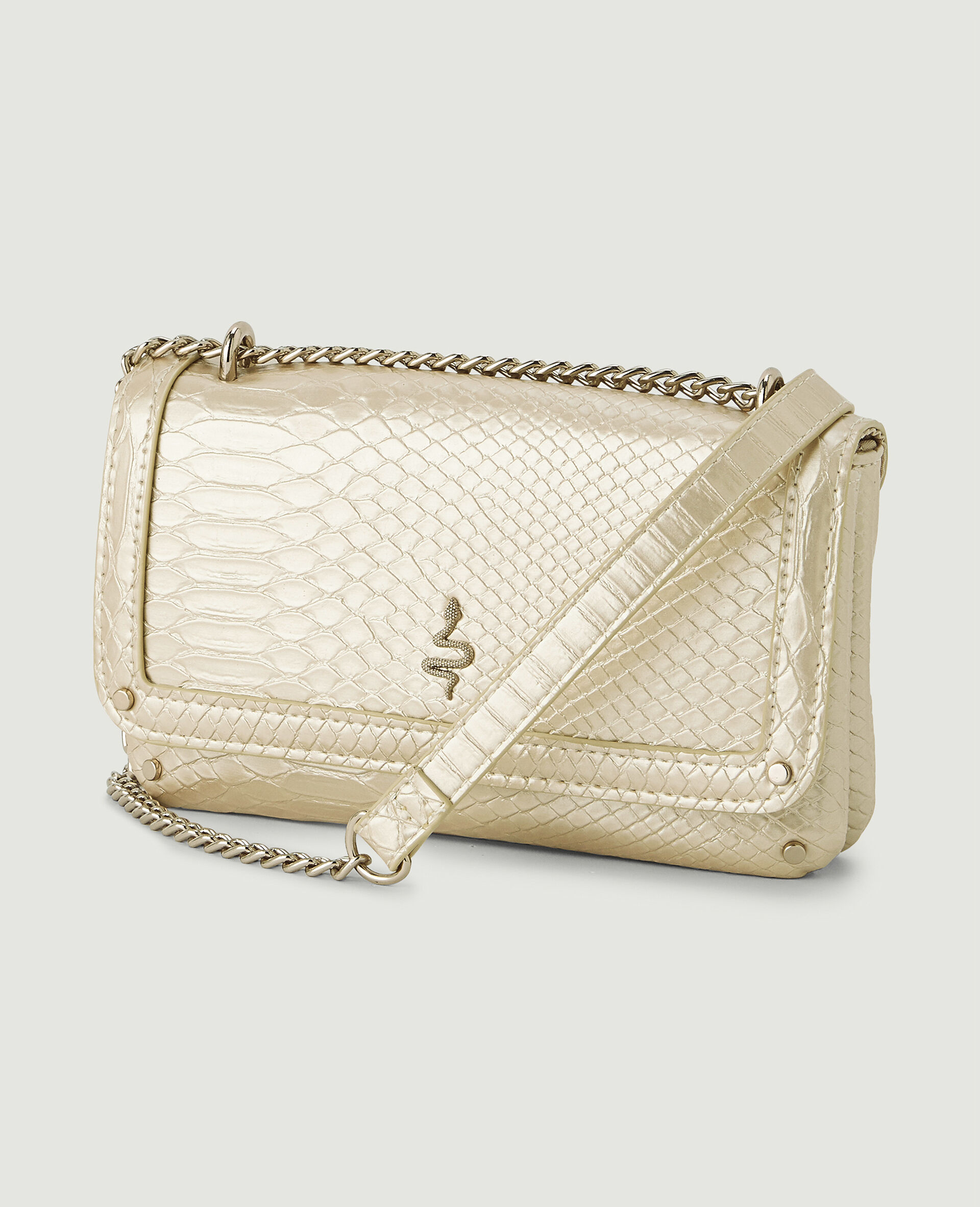 Sac effet serpent - Doré