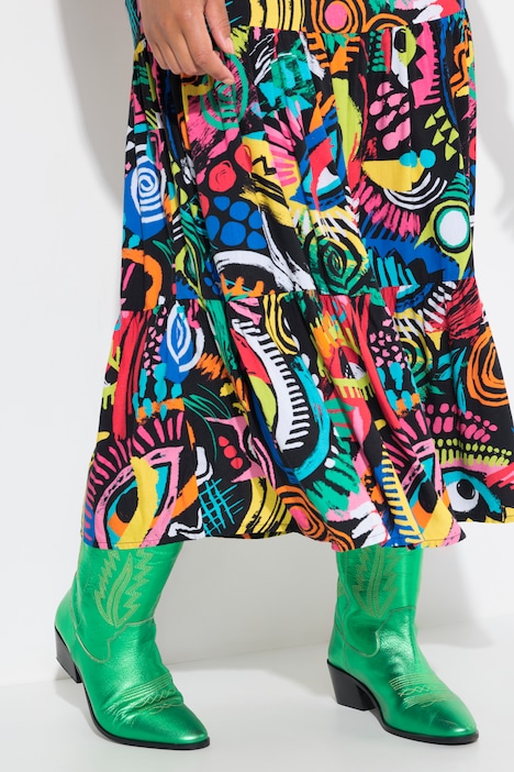 Kleid, Augen-Muster, Volants