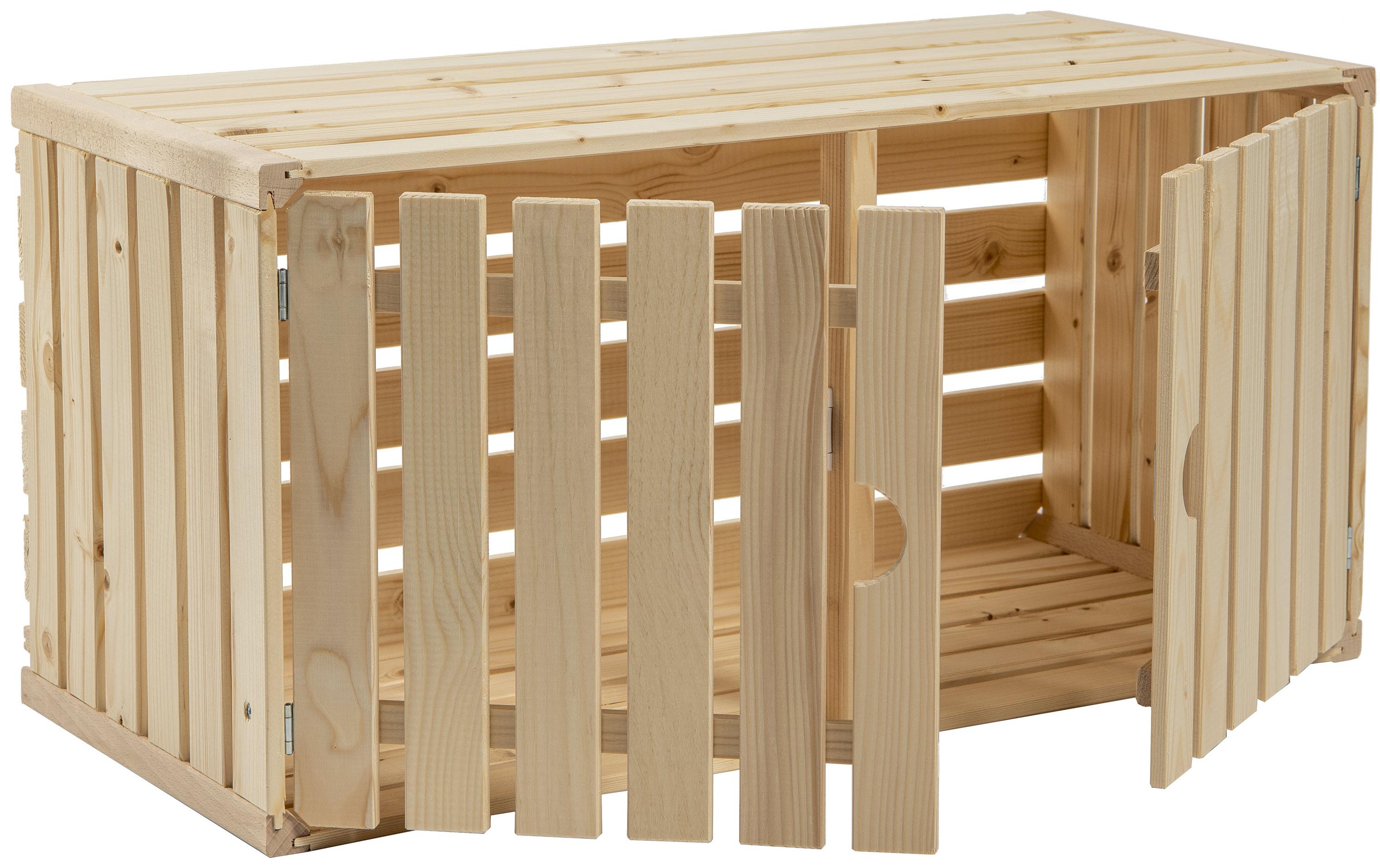 Holzharasse A 70 x 35 cm, mit Tür schweizer HolzHarasse aus schweizer Holz