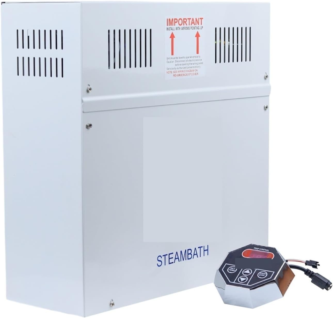 Sauna-Dampfgarer, 9 KW 380V Begasungsmaschine Sauna Dampferzeuger for Heimsaunaraum SPA mit digitaler Steuerung Für geeignete Raumheizung(1)
