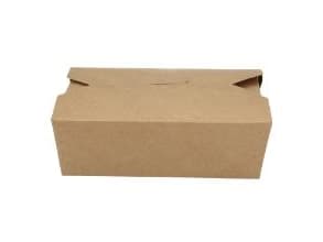 Takeaway æske Verive 121/136x152/168x51 mm 1000 ml kraft biocoating Brun,75 stk/ps - (75 stk.)
