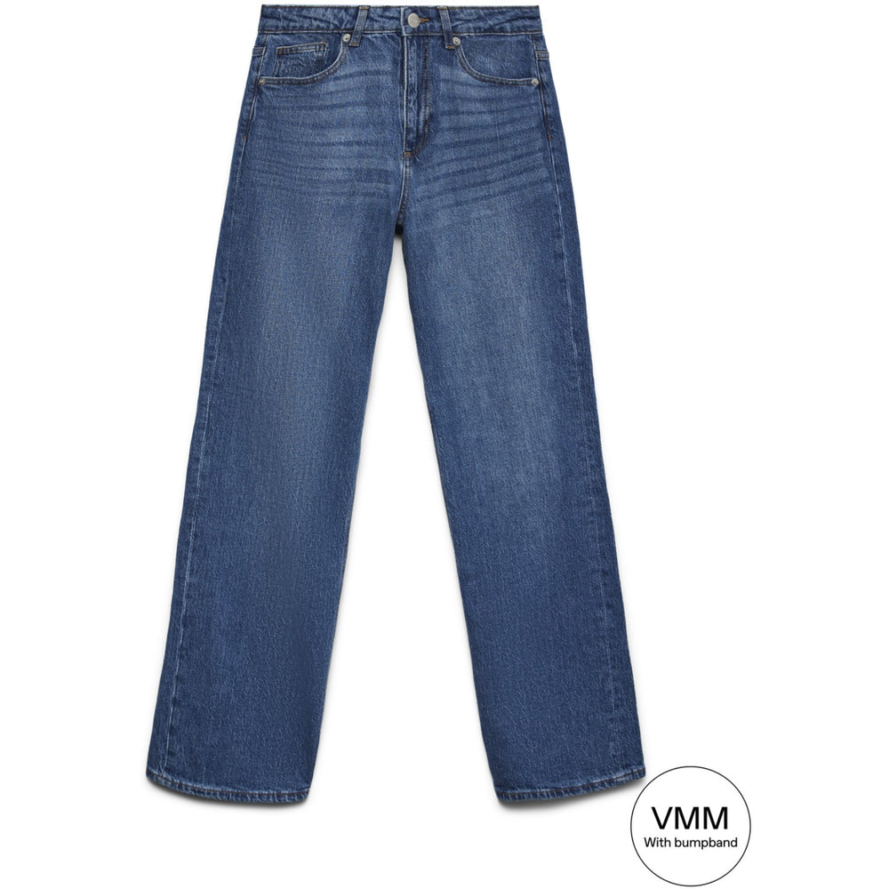 Køb Vero Moda Maternity Medium Blue Denim Vmmtessa Wide Jeans Ra380 Ga Noos 