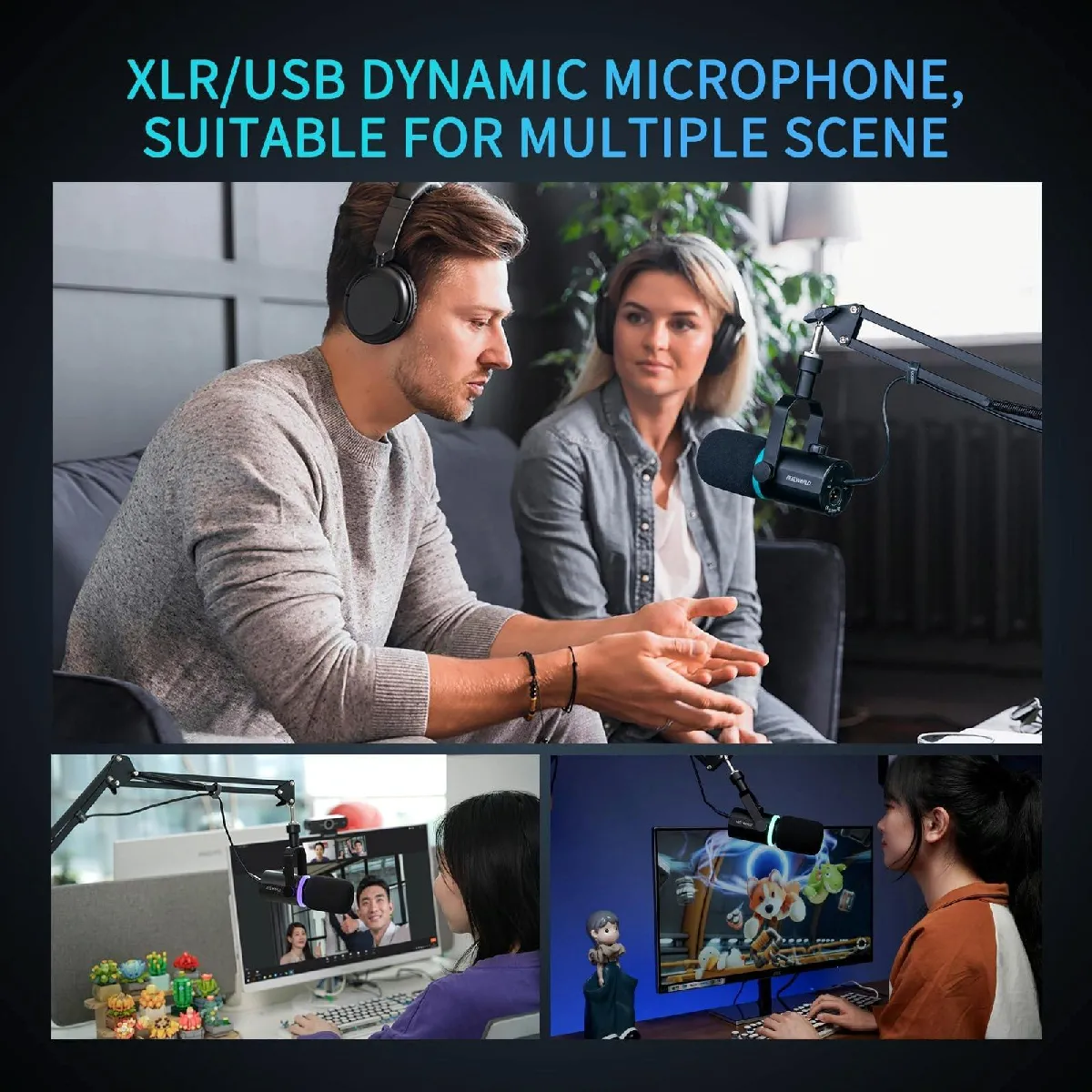 Yonis Microphone Dynamique USB XLR