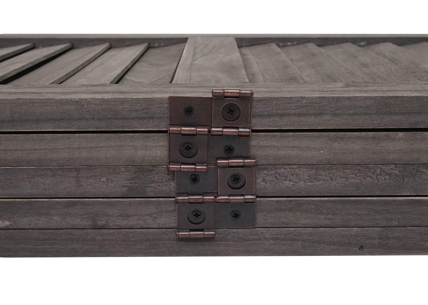 Paravent MCW-G30, Trennwand Sichtschutz Raumteiler, Shabby-Look 170x200cm ~ grau-braun