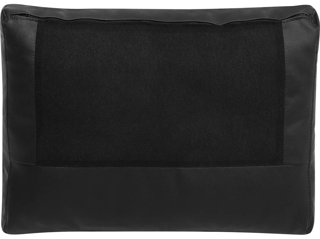 Canapé 2 places en cuir noir HELSINKI