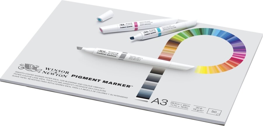 Tegneblok - Pigment Marker - A3 - 50 Ark - Winsor & Newton