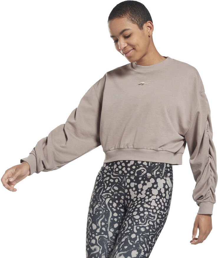 Reebok Studio Knit Fashion Cover-Up sweatshirt Brun