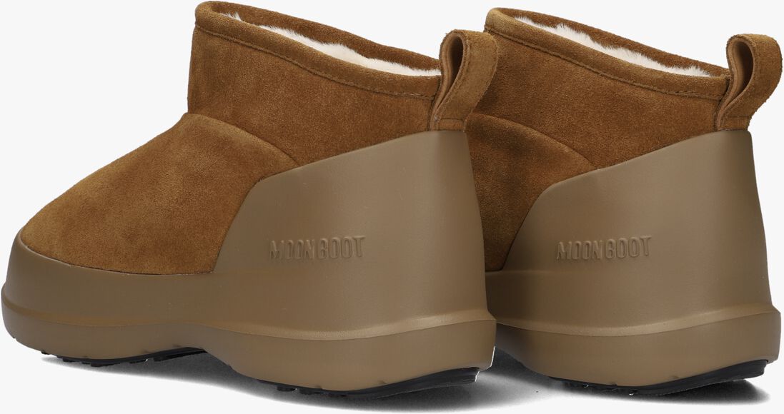 cognac moon boot enkelboots mb luna low boot suede