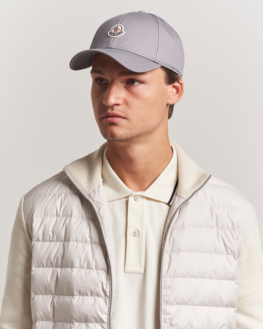 Moncler Logo Baseball Cap Grey