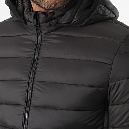 Doudoune Capuche Noir