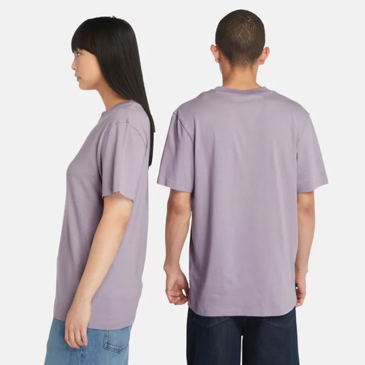 T-shirt à motif en violet