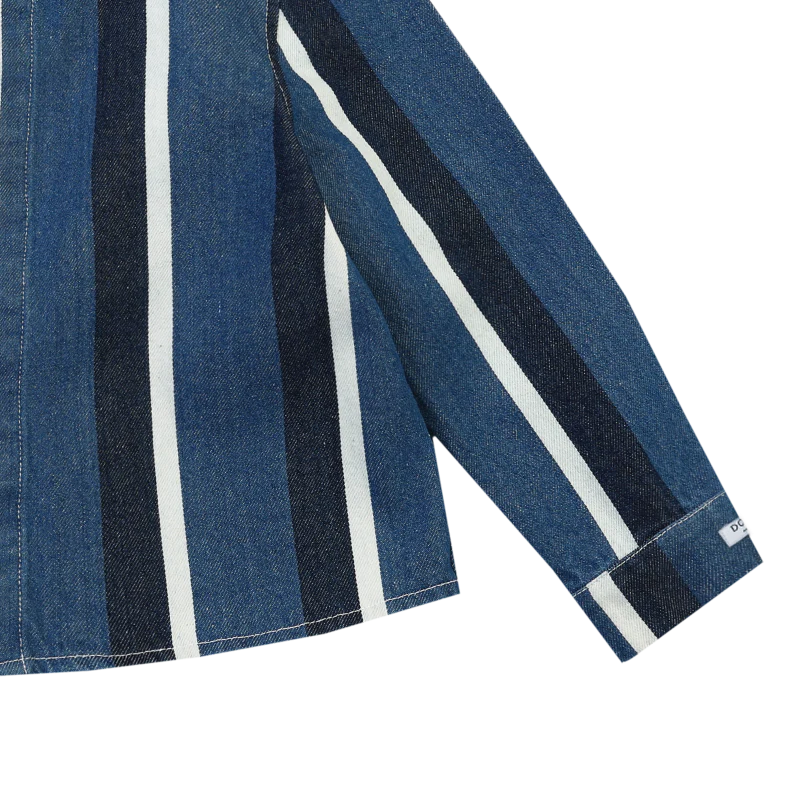 Ditmer Overshirt | Vintage Blue - White Striped
