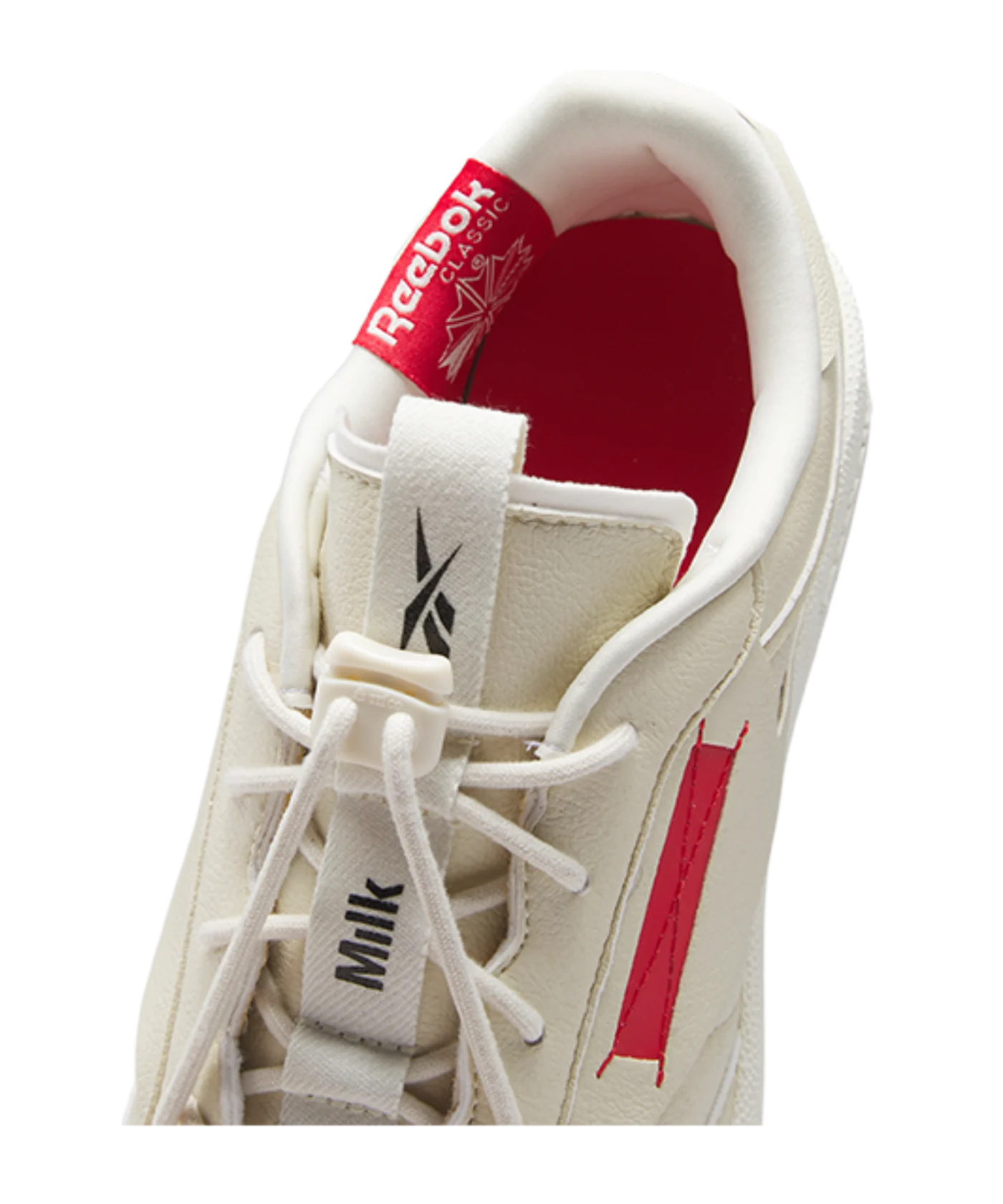 Reebok Club C 85 Vegan Beige Rot Schwarz