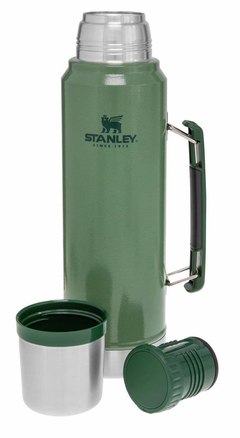 Classic Termos - 1.0 Liter Hammertone Green