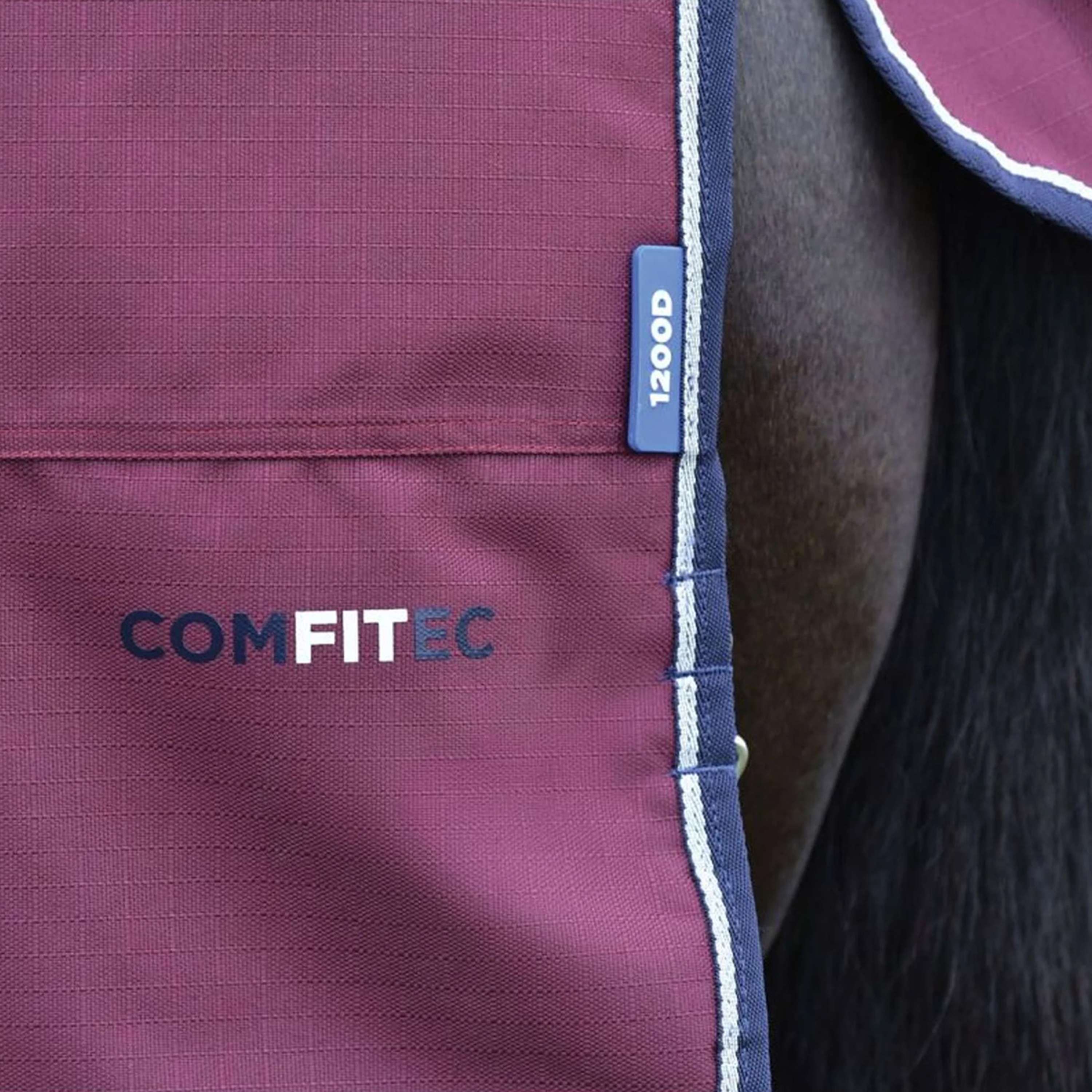 WeatherBeeta ComFiTec Essential Turnout Detach-A-Neck 50g Burgundy/Nav