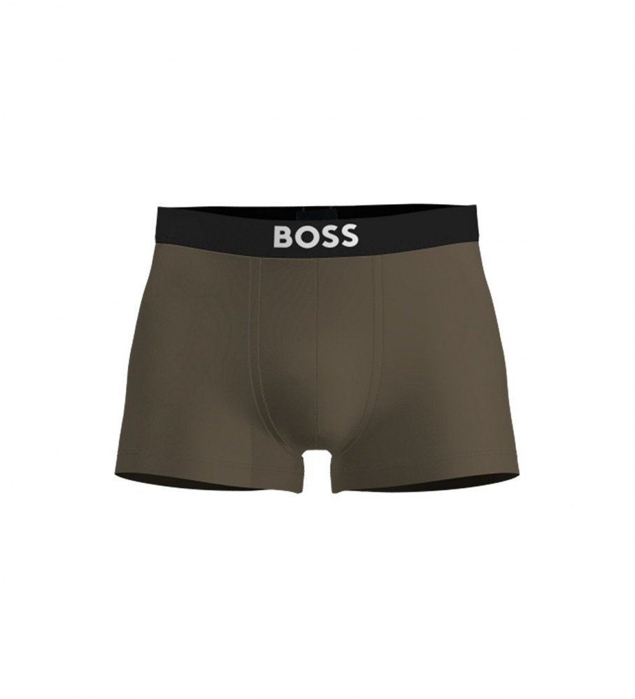 Cuecas BOSS com logotipo verde