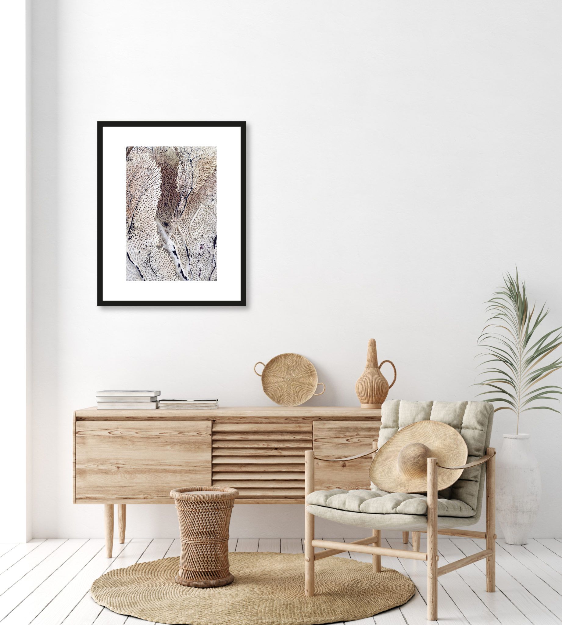Art Print Curly Soft Coral