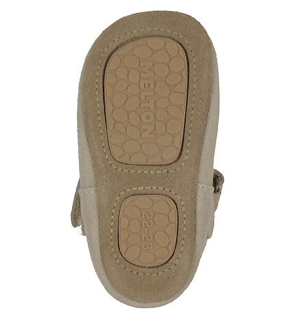 Melton Leder-Krabbelschuhe - Oxford