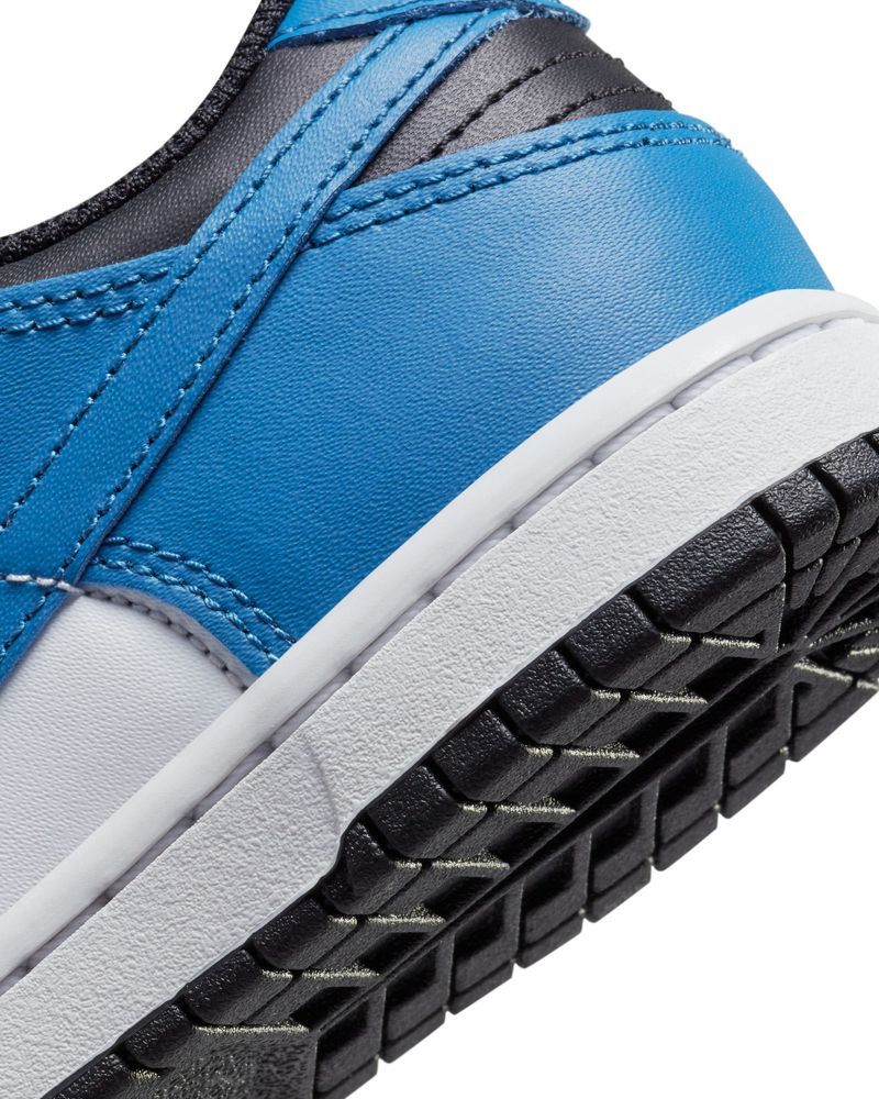 Chaussures Nike Dunk Low Blanc/Noir/Bleu pour enfant