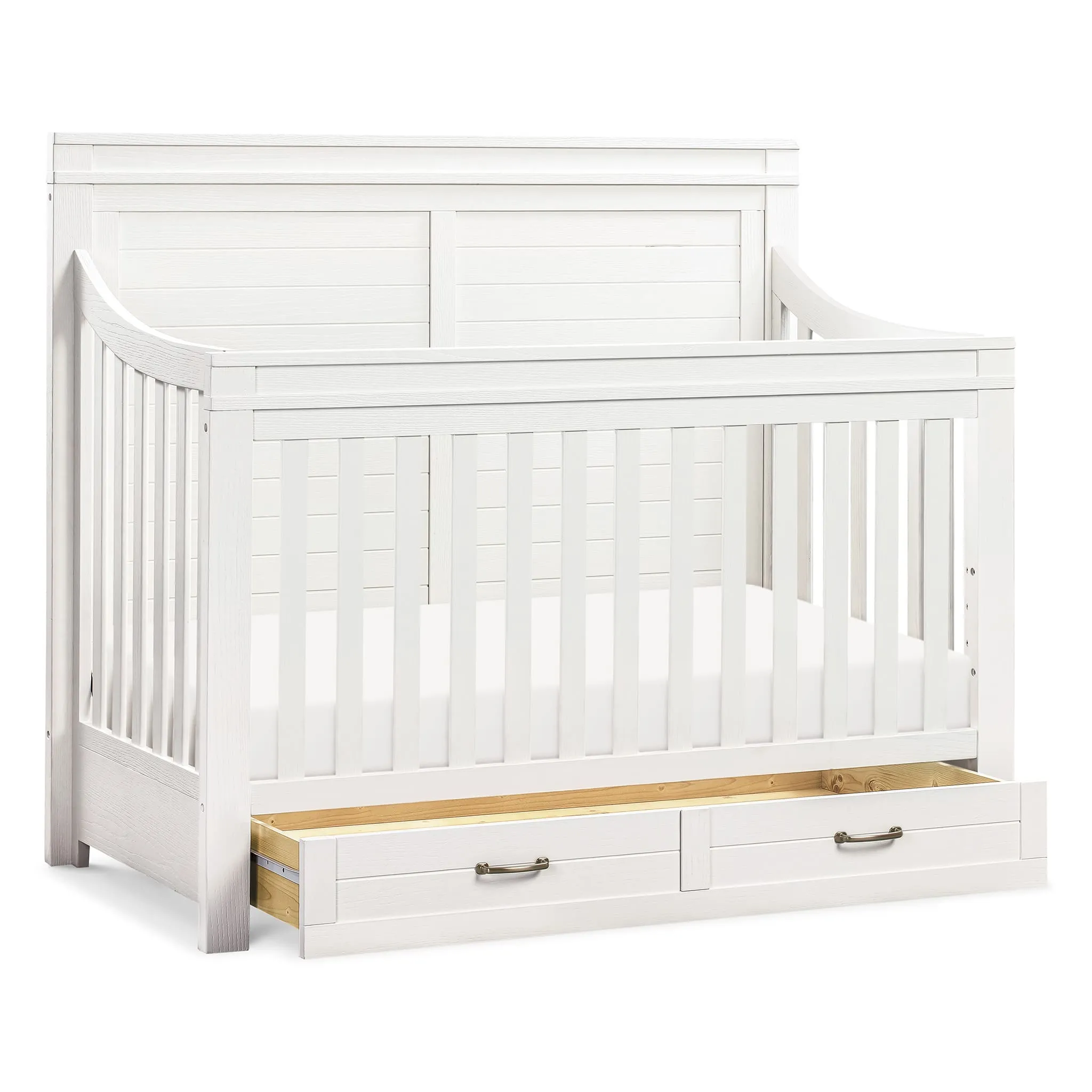 Million Dollar Baby Couchette Convertible 4 en 1 Wesley Farmhouse - Blanc Héritage
