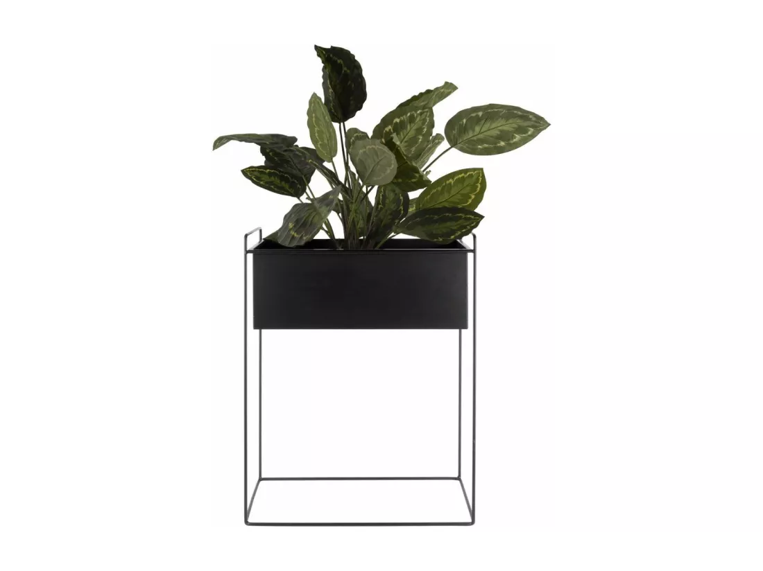Set de 2 supports à plantes rectangulaires en métal Essence