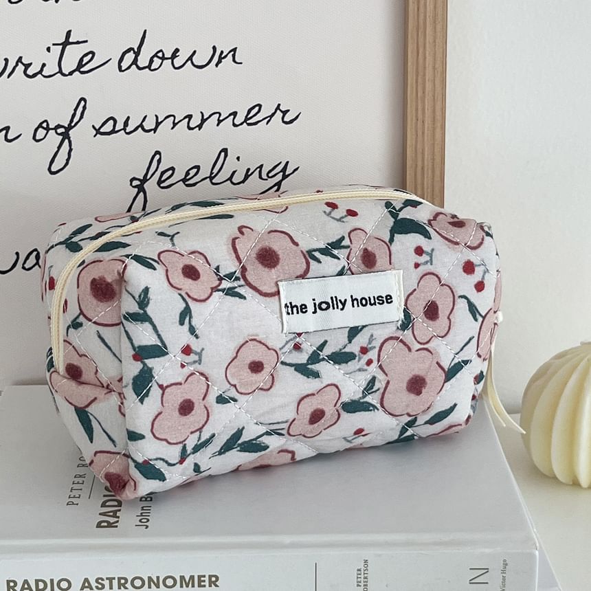 ZenlyHabit - Clutch / make-uptas / etui van bloemenstof (verschillende designs)