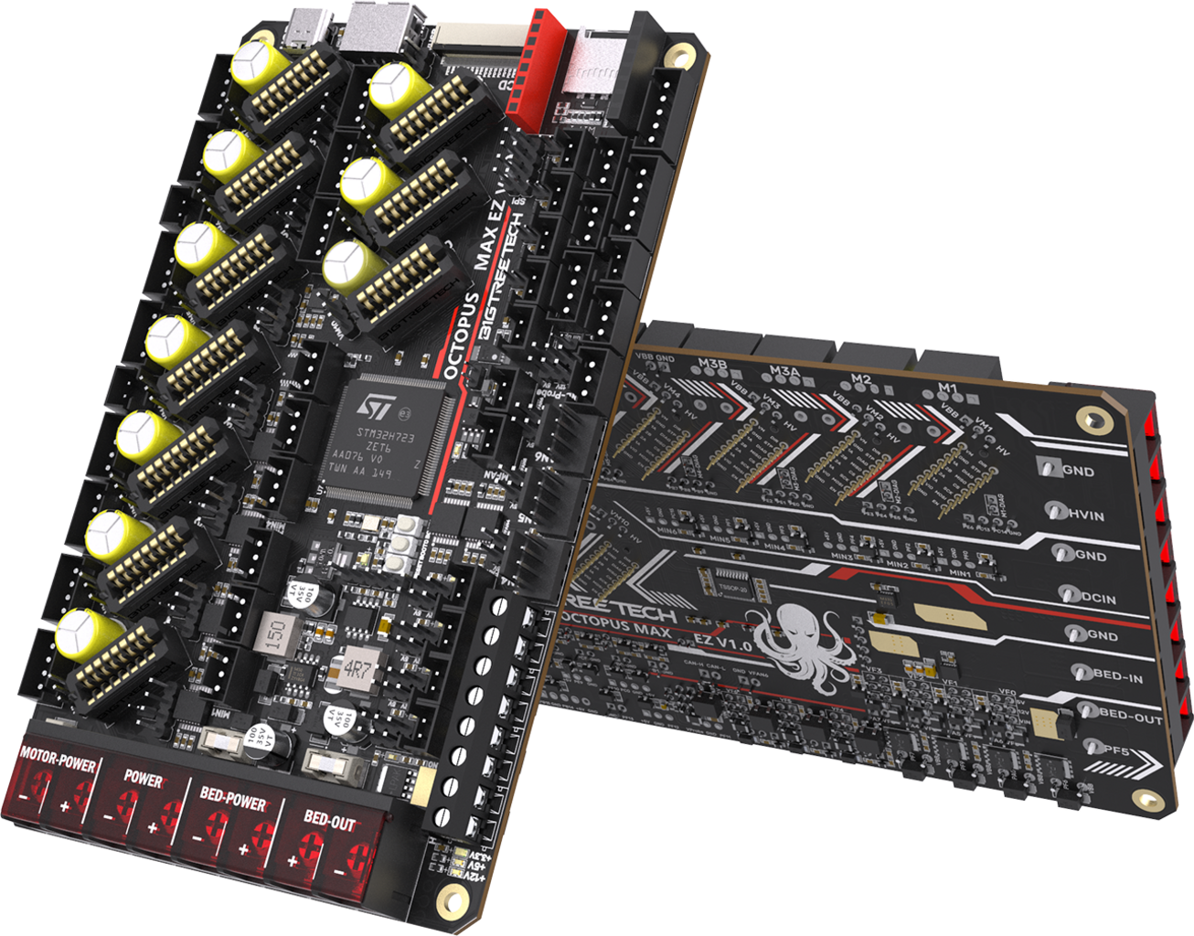BIGTREETECH  Octopus Max EZ, V1.0    Vielseitige 32-Bit-Platine mit Marlin- und Klipper-Kompatibilität