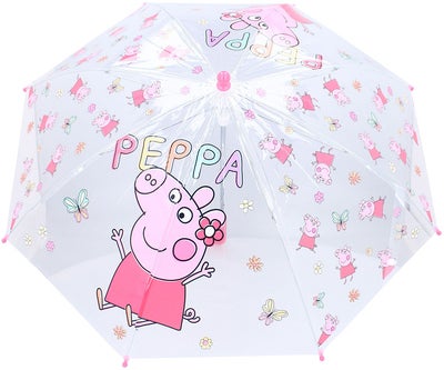 Peppa Gris Paraply Rainy Days, Rosa