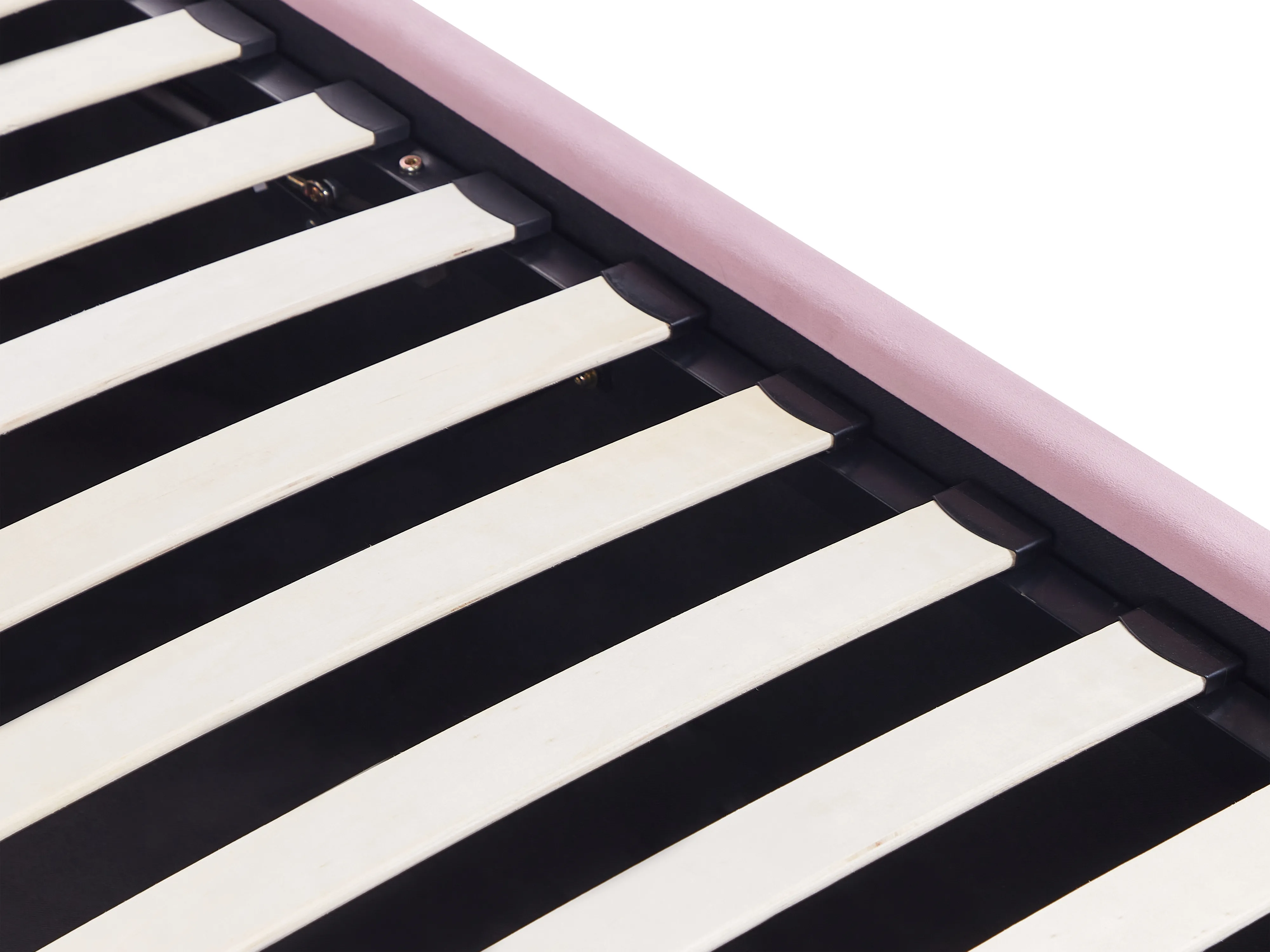 Kinderbed met opbergruimte Fluweel ANET 90 x 200 cm Roze