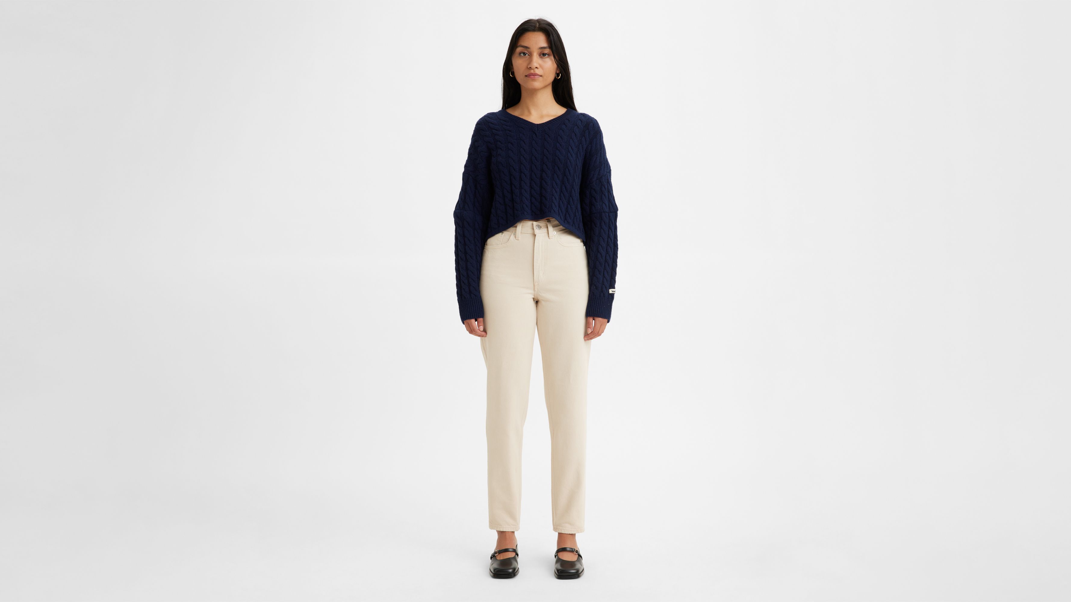 Jean Mom ’80 - Tan Garment Dye - Neutral