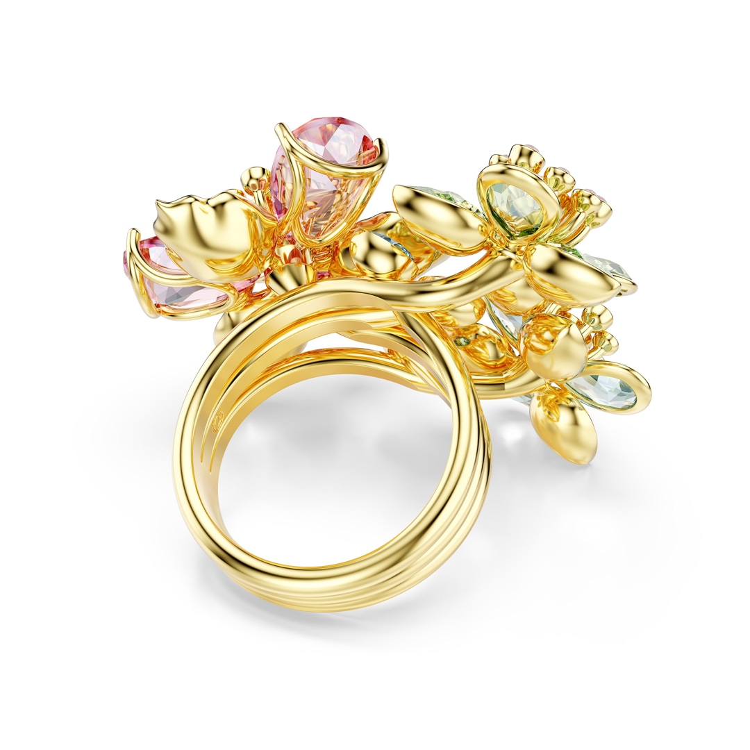 Swarovski Idyllia Ring Blume vergoldet