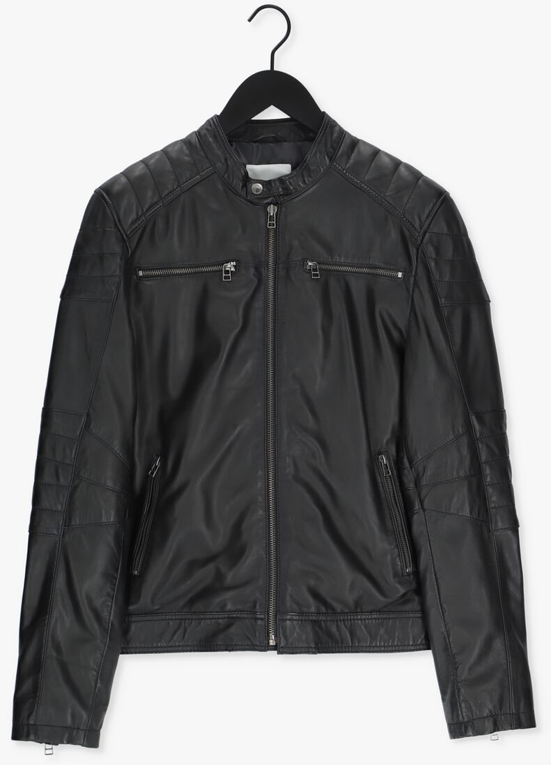 GOOSECRAFT zwarte goosecraft leren jas jacket965