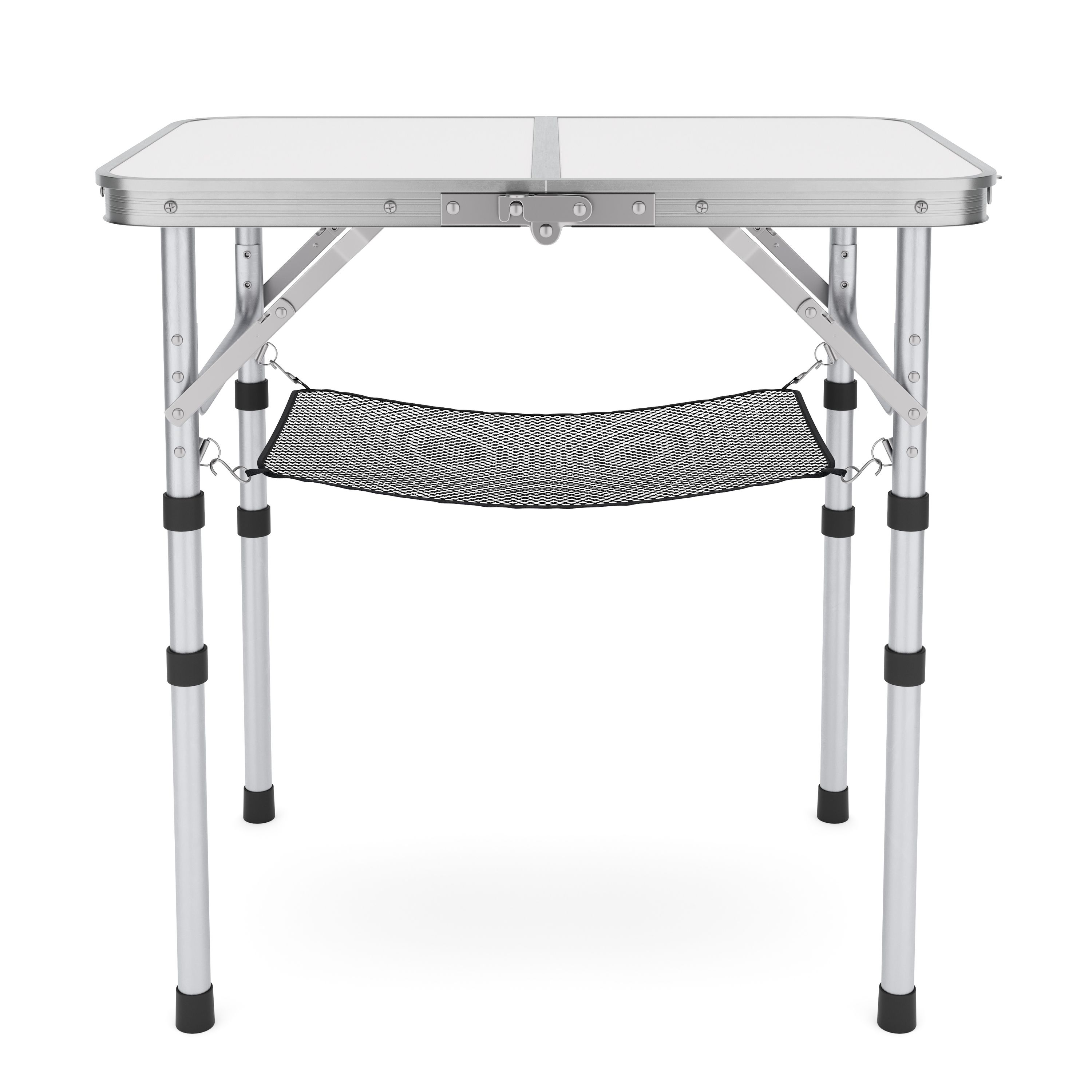 Campingtisch klappbar WILLY 3-fach höhenverstellbar 60 x 40 cm weiss