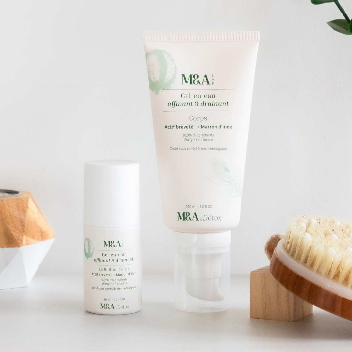 Gel & roll-on affinant et drainant - Corps