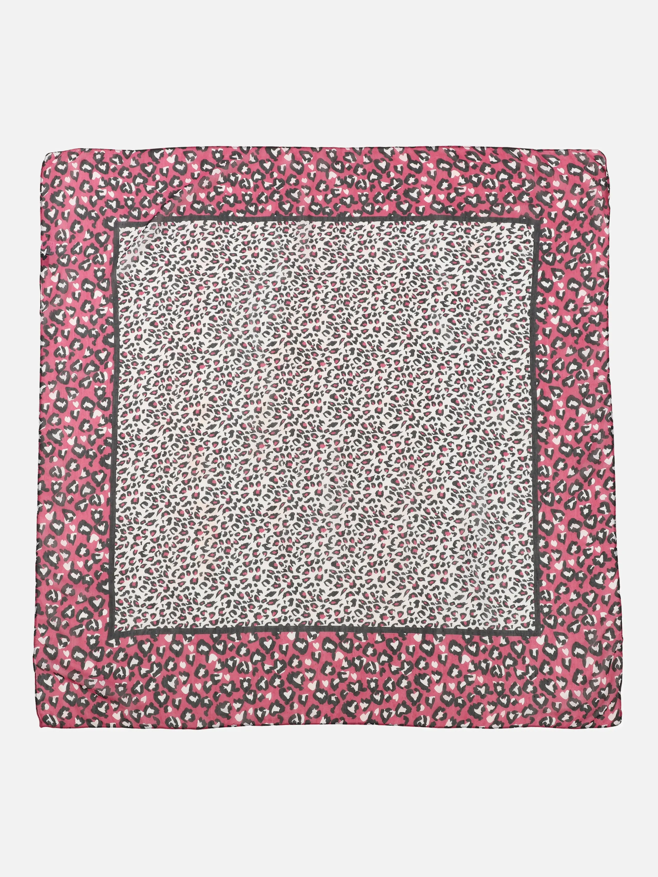 Damen Schal mit farbigem Leoprint