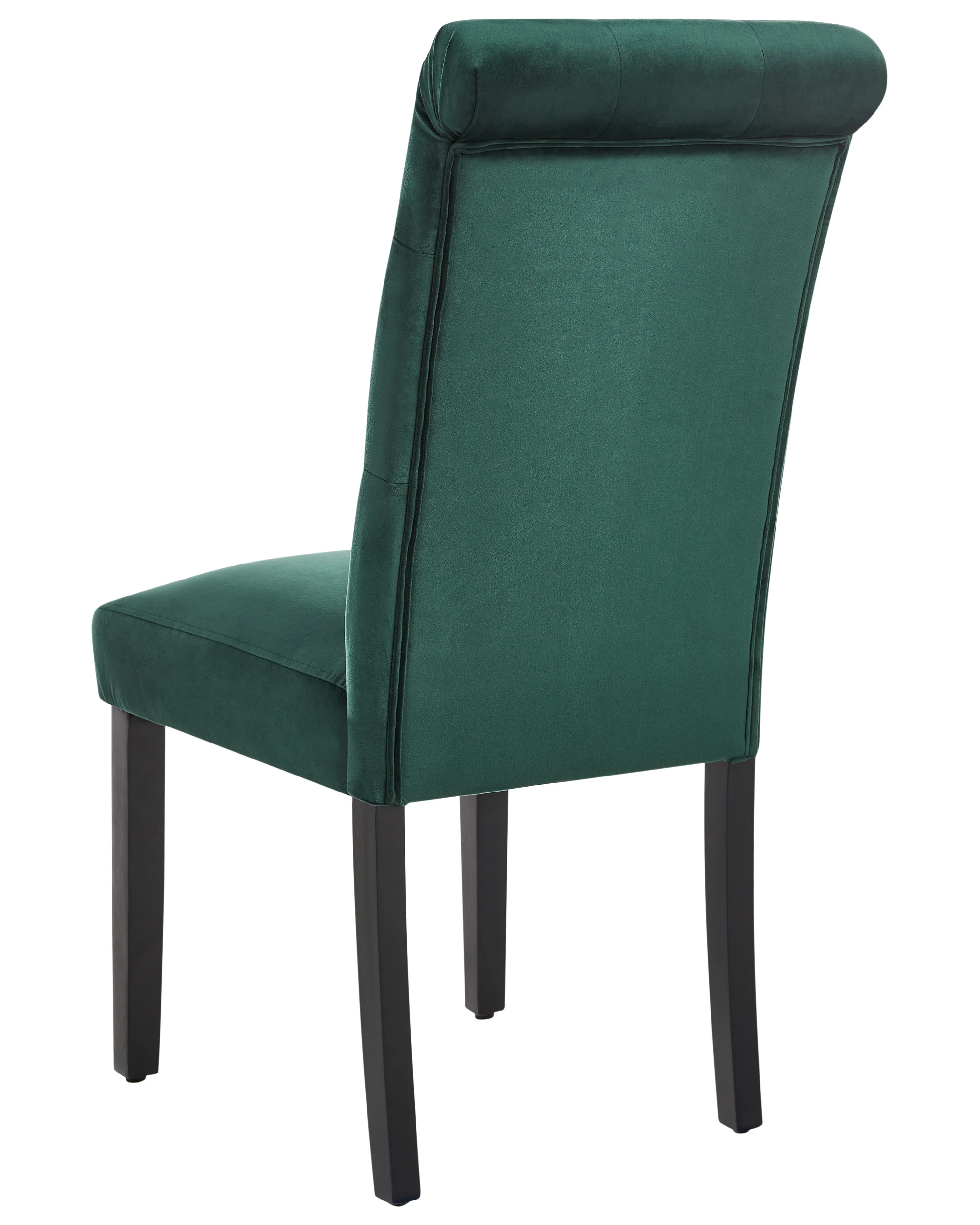Set van 2 eetkamerstoelen VELVA Fluweel Donkergroen