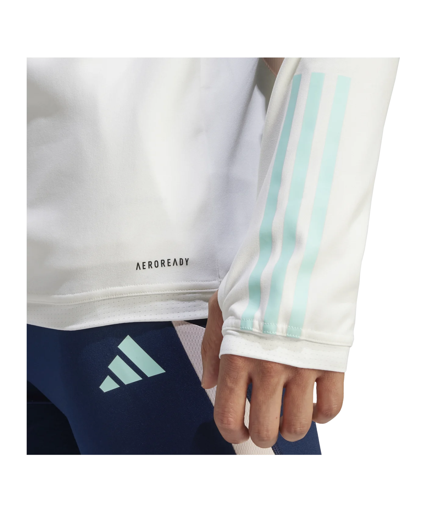 adidas Ajax Amsterdam HalfZip Sweatshirt Weiss