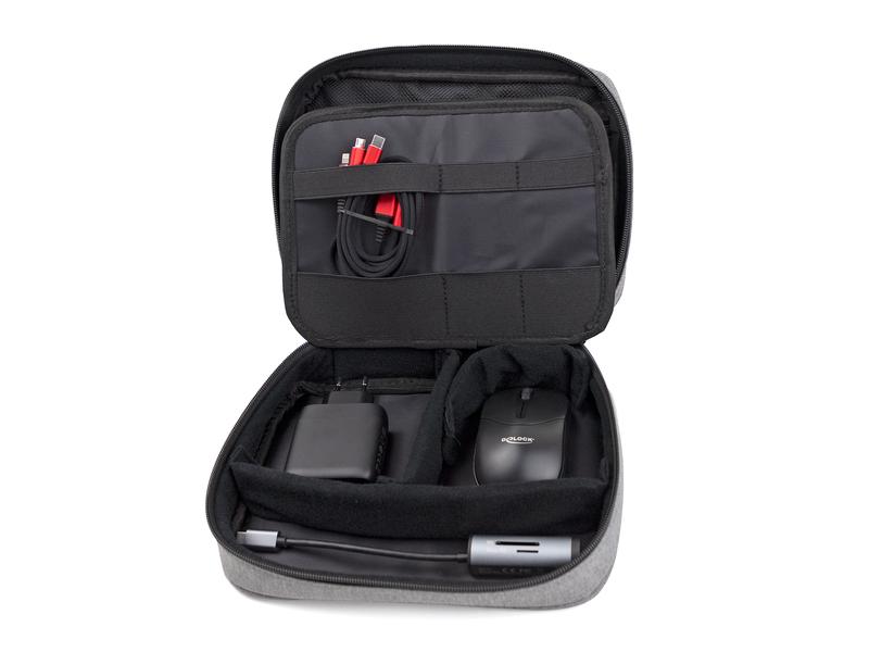 Delock Travel Kit IV Business Edition Delock Travel Kit IV Business Edition – USB Hub / Netzteil / Maus / 3 in 1 Ladekabel