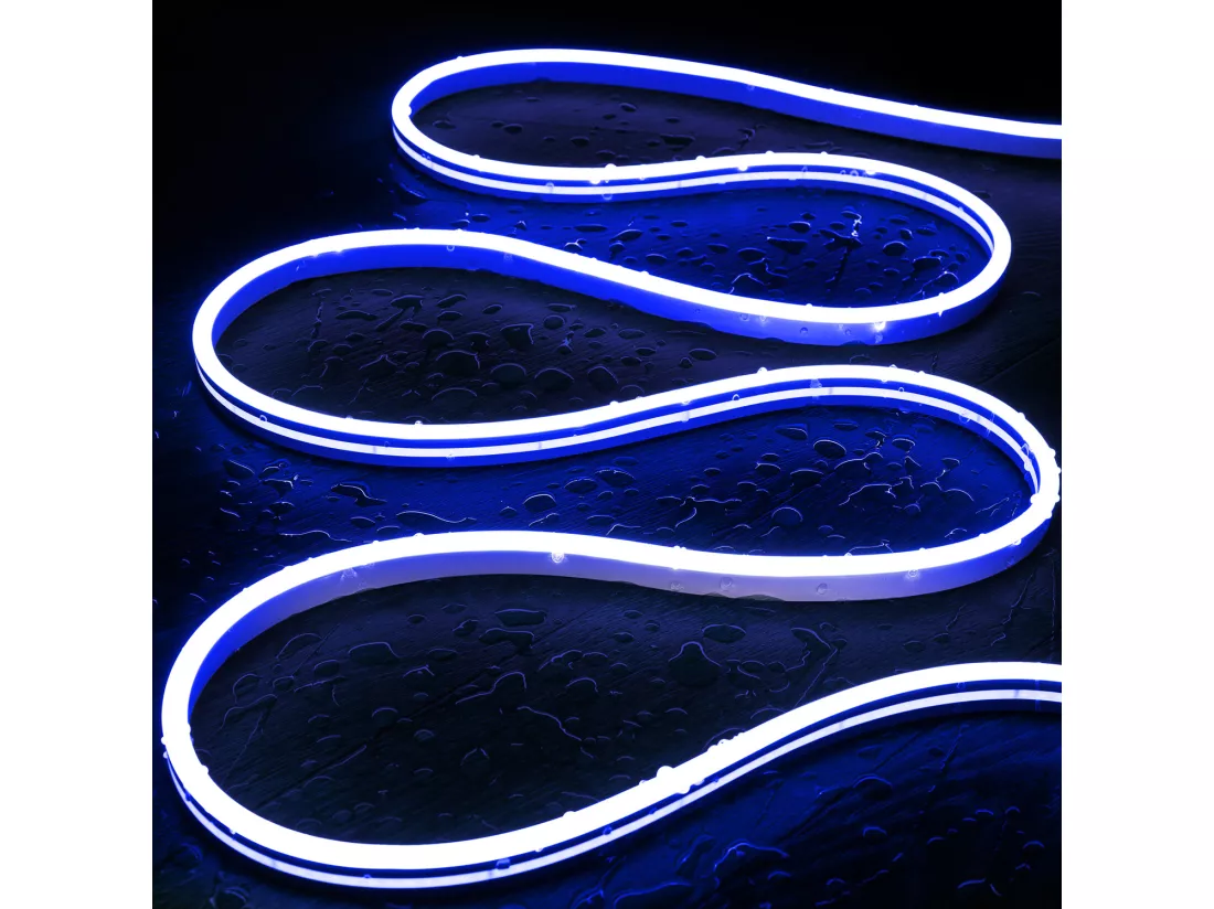 Bobine Gaine Néon LED 24V DC NFLEX6 FreeCut 50 Mètres IP65 Bleu