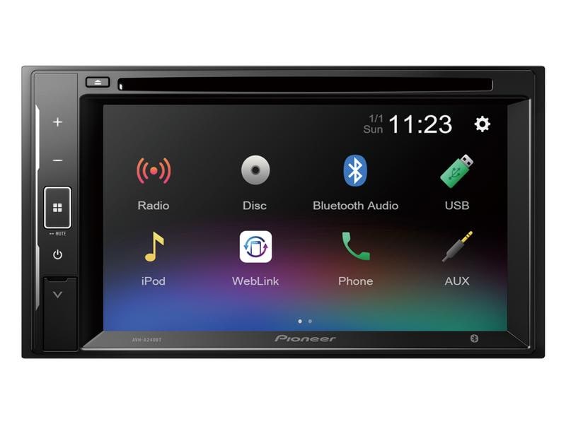 Pioneer Mediacenter AVH-A240BT 2 DIN 2-DIN-Autoradio 6.2