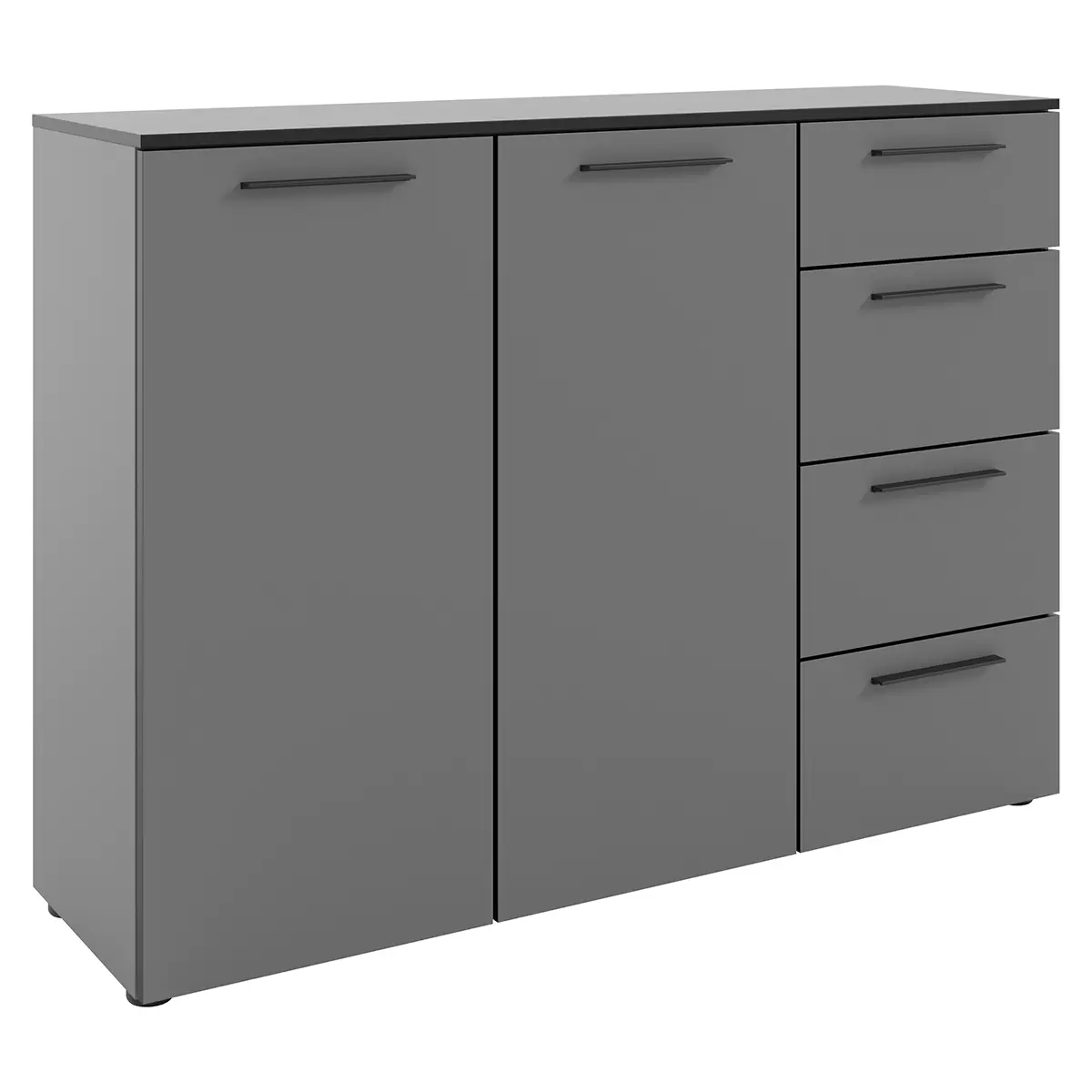Kommode 2T4S Soul Schwarz