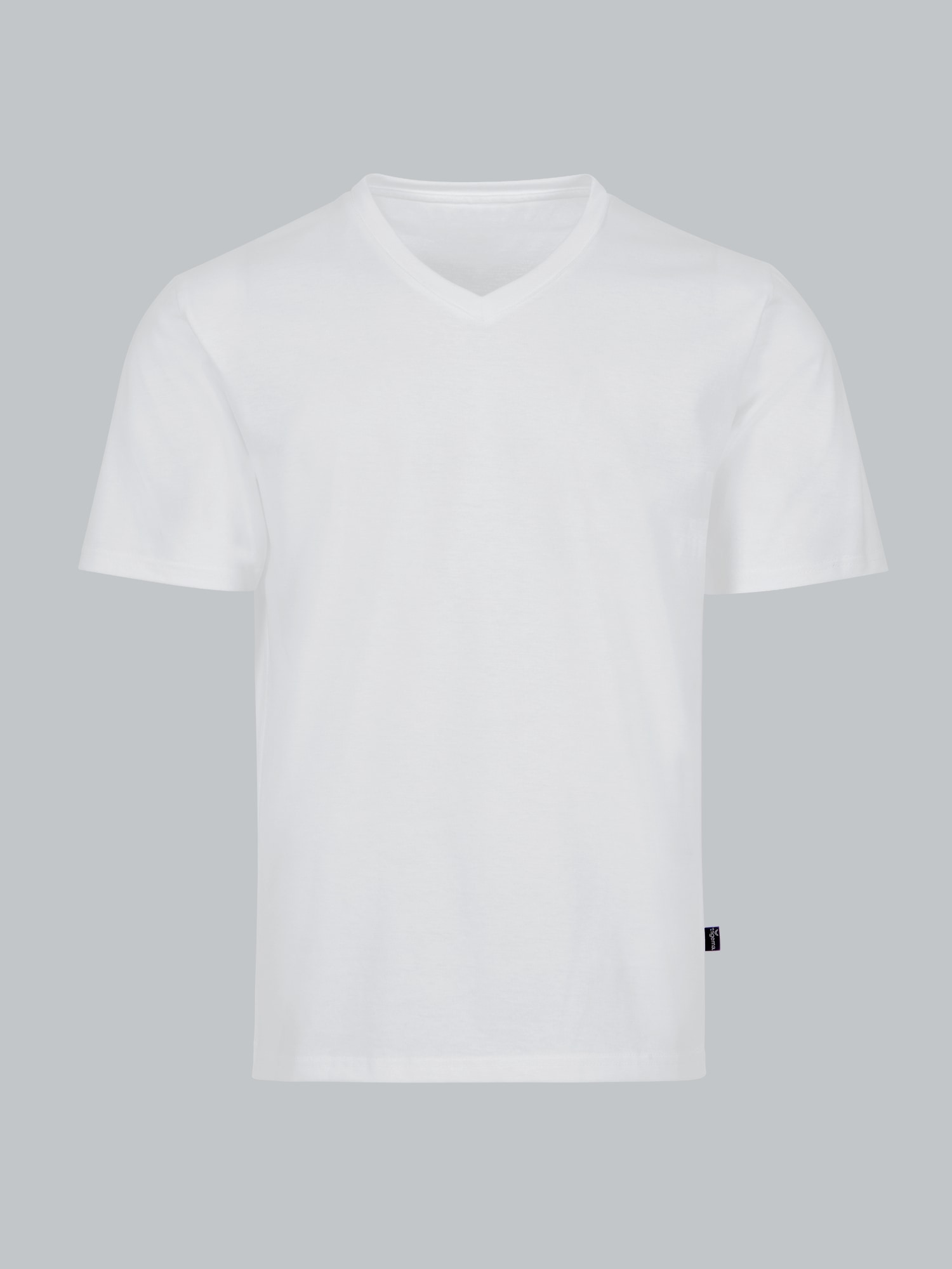 V-Shirt DELUXE Baumwolle Weiss