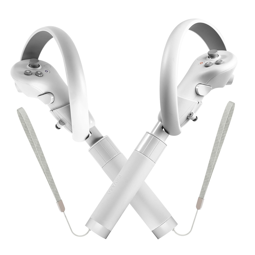 (2er Set) Pico 4 Controller Silikon Grip Griffverlängerung - Hellgrau