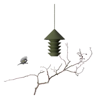 Vogelfutterspender Bird Silo, Grün