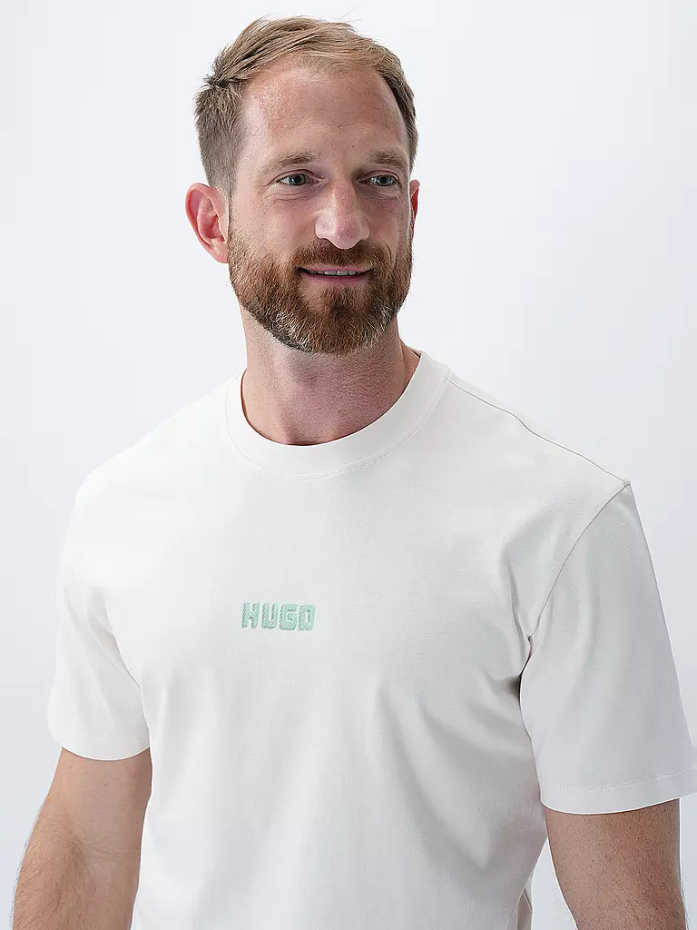 HUGO T-Shirt DIQITEE creme