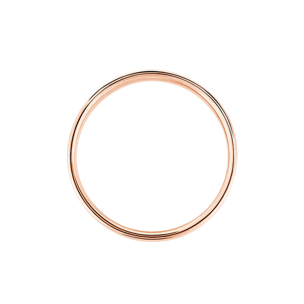 Alliance Fantaisie Diamantee Ruban Plat Or Bicolore