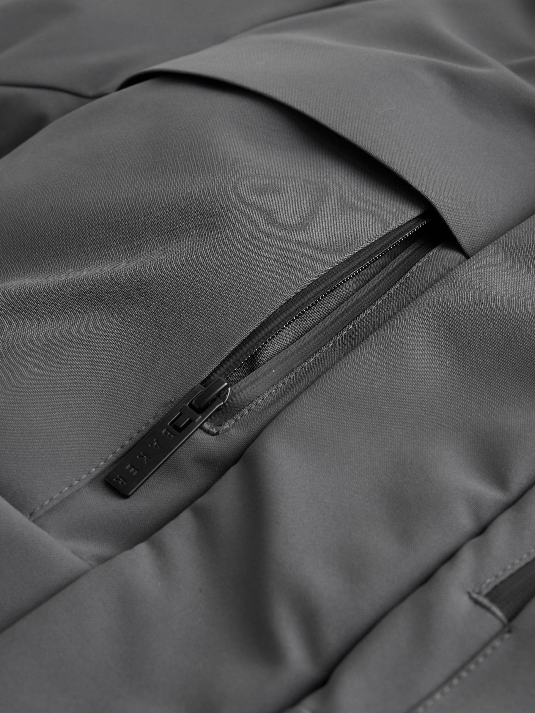 Antracietkleurig/zwart - Baker by Ted Baker regenbestendige colourblockparka