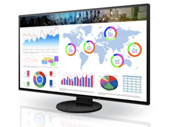 [OUTLET] - EIZO FlexScan EV3285-BK - Med FlexStand - LED-skærm - 31.5