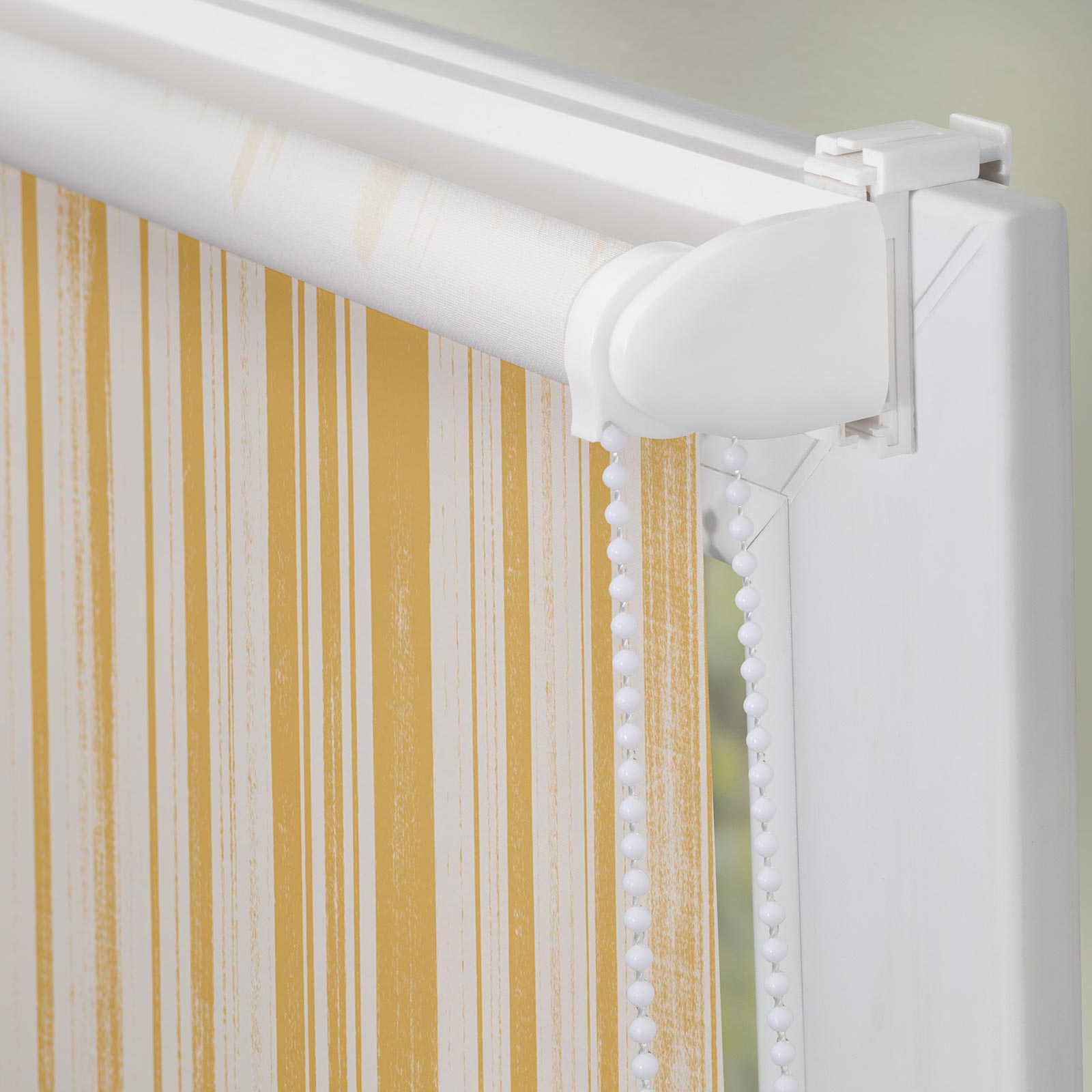 LICHTBLICK Verdunklungsrollo FLOWING HONEY - gelb-weiß - 45x150 cm